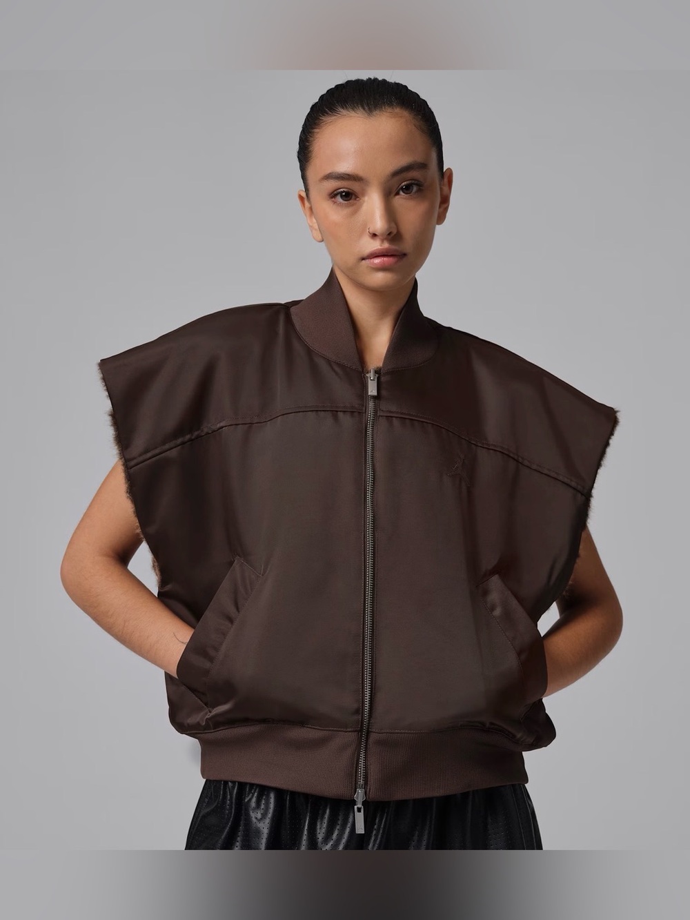 Jordan Women's Flight Reversible Vest - Brown/Khaki S
